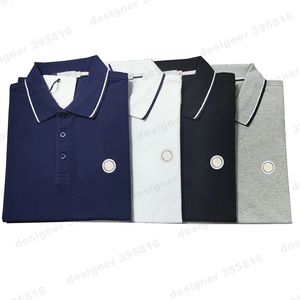 Diseñador de verano para hombre estilista polos marca de lujo para hombre diseñador polo camiseta moda de verano transpirable solapa de manga corta top casual