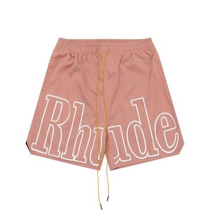 Shorts de créateurs d'été Rhude Shor Men polyvalent pour les loisirs sportifs lâches Pantalon à la mode