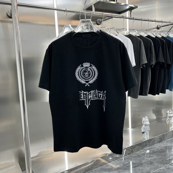 Camiseta de diseñador de verano Camiseta casual Camiseta de manga corta con estampado bordado para la venta Ropa de hip hop de lujo para hombre