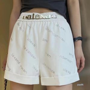 Pantalones cortos de diseñador de verano para mujer Pantalones cortos deportivos con monogramas casuales Moda todo cinturón elástico