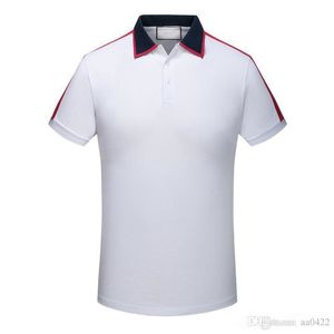 Été conception vêtements hommes haute qualité lettre polo gT-shirt revers décontracté dames T-shirt coton T-shirt haut