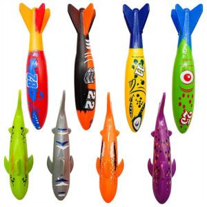 Juguetes de buceo de verano Jugues de la piscina para niños Natación de tiburón Tartopus Torpedo Agua Deportes Agua Jugar a los juguetes de agarre bajo el agua