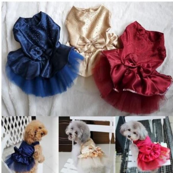 Robe d'été pour chien, vêtements pour animaux de compagnie, pour petit chien, robe de mariée, jupe, vêtements pour chiots, mode printemps, Jean, vêtements pour animaux de compagnie, XS-XXL GB1184242b