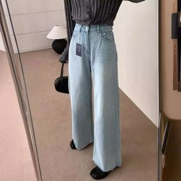Jeans à taille haute à double bouton d'été pour femmes 2024 Nouveau pantal