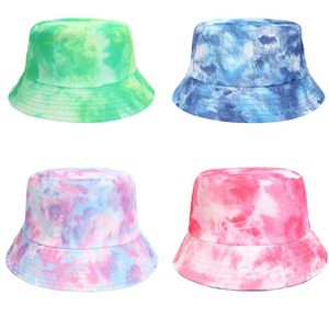 Chapeaux de pêcheur colorés portables Double face d'été, casquette pare-soleil, seau de plage pour femmes et hommes DE239