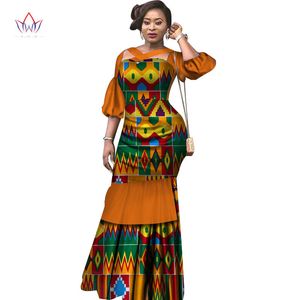Vestido de verano de tela africana Dashiki vestidos con estampado media manga abombada vestido de sirena Maxi vestido de mujer Ropa de talla grande 6XL WY2465