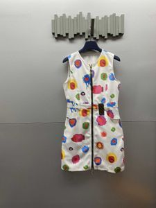 Zomerjurk Mode Meisje Tanktop Jurken Aangepaste Twill Katoen Heldere Kleur Wereldprint Retro Slanke A-lijn Gelukkig Feestjurk Vrouw Kleden