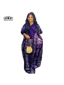 zomerjurk vrouw trend gewaad de soiree femme longue chique Afrikaanse jurk vrouwen voor feest borduurwerk traditionele kleding 240408