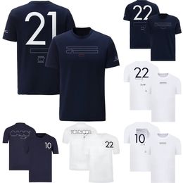 Sommer F1 Herren T-Shirt Formel 1 Fahrer Signature T-Shirt Jersey 2023 Neue Motorsport Zuschauer Fan T-Shirts Kurzarm Custom