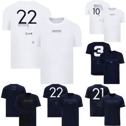 2023 F1 Heren T-shirt Formule 1 Driver Signature T-shirt Jersey Racing Sport Omstander Fans T-shirts Zomer Mode Korte Mouw