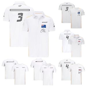 Polos d'été F1 T-shirt décontracté T-shirts de pilote de Formule 1 T-shirts du même style Fans de course Hauts à séchage rapide Vêtements de travail Uniformes d'équipe personnalisés