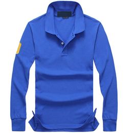 Zomer Fashion Boutique Polo T -shirt Herenontwerper Casual katoenen revers geborduurde print Tide Brand Lange mouw Top