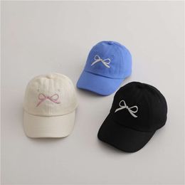 Fashion Bow Girl Baby Baby Paps Caps Broderie Kids Baseball Cap Bascil