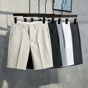 Zomermodemerk Ins Casual Shorts Heren Koreaanse slanke broek broek dunne kwartbroek rechte buis losse pak