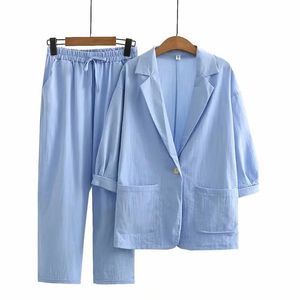Fashion Summer Casual Shig Suit Top Pantal