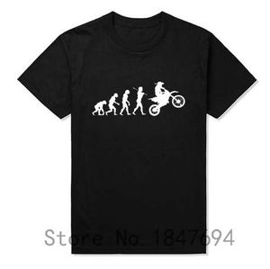 Été mode évolution Motocross t-shirts hommes à manches courtes coton T-shirt drôle Dirtbike vêtements