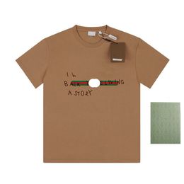 Mode d'été T-shirt en coton de rue Sweat-shirt T-shirt pull T-shirt Respirant hommes et femmes imprimé rayé coloré T-shirt décontracté à manches courtes