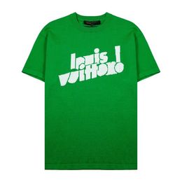 Moda de verano Camiseta de algodón de la calle principal Sudadera Camiseta Jersey Camiseta Transpirable Hombres y mujeres Impreso Camiseta casual de manga corta en cuatro colores