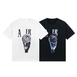 Summer Fashion High Street Cotton T-Shirt Sports Shirt T-shirt Ademend mannen en vrouwenletter Star Patroon Gedrukt Casual korte mouwen T-shirt