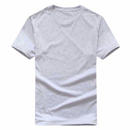 T-shirt en coton de haute rue de la mode d'été Sweat-shirt T-shirt pull T-shirt Respirant hommes et femmes couleur unie base décontractée non imprimée T-shirt à manches courtes