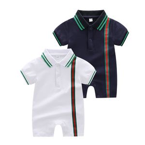 Zomermode kindershirts kleding unisex geruite strepen patchwork korte katoenen baby jongens meisjes t-shirts 1-6 jaar
