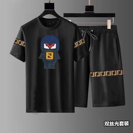 Fashion Mashion Men et shorts pour femmes Ensembles de survêtement à manches courtes à manches courtes 100% coton Black T-shirts Imprimé de marque masculine pour hommes Clothingp4443