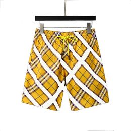 Zomermode heren ontwerpers shorts sneldrogend zwemkleding streetwear ontwerper kaki geruite gestreepte printplaat strandbroek maat M-3XL