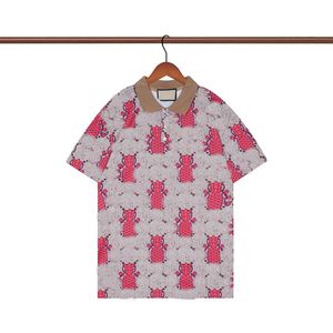 Mode d'été Hommes POLO Shirt Rogue Rabbit Imprimer Animal Revers À Manches Courtes Haute Qualité Marque Couple Coton Casual T Shirt Taille M-2XL
