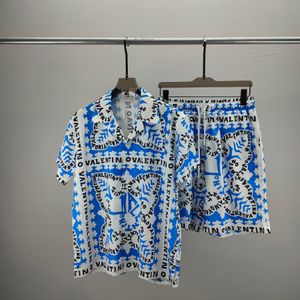 SUMBRE MENSEMENTS Suisses de survêtement Hawaii Beach Set Designer Shirts Printing Leisure Shirt Slim Fit The Board of Directors Sleeve Short Beachsq