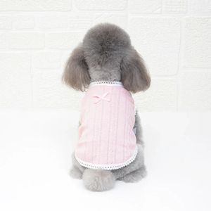Zomer mode huisdierkleding voor kleine honden huisdieren kleding chihuahua koeling t-shirt voor Yorkies pug vest stropdas jas s-2xl 240422