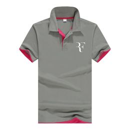 Summer Fashion Roger Federer Perfect Logo stampato Polo Rf New Men Polo sociale di alta qualità Polo per donna e uomo Q190426