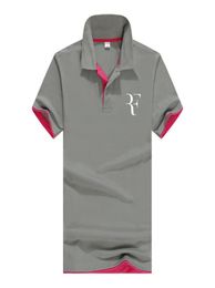Mode d'été Roger Federer Perfect Logo imprimé Polo RF New Men Polo Social Polo de haute qualité Polo pour femmes et MENS03865907