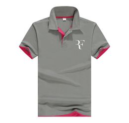 Fashion d'été Roger Federer Perfect Logo imprimé Polo RF Nouveaux hommes Polo social de haute qualité Polo Polo pour femmes et MENS06985202