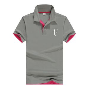 Zomermode Roger Federer Perfect bedrukte polo Rf Nieuwe heren Hoge kwaliteit sociale poloshirts Poloshirt voor dames en heren Q190428