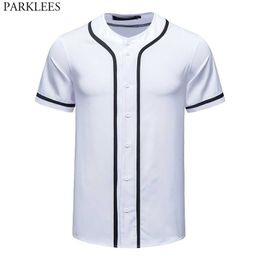 Equipo de moda de verano Jersey de béisbol Hombres Mujeres Manga corta Casual Béisbol Camiseta para hombre Hip Hop Harajuku Swag Streetwear 3XL 210522