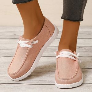 Zomermode Vrouwen vulcanize schoenen dames casual flats handige slip op loafers comfortabele buitensport sneakers 240129