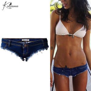 Été à la mode motard femme Shorts jean pôle danse Sexy mince court femmes taille haute string butin Denim femmes femmes