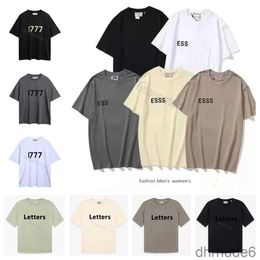 Summer Fears Heren Dames Ess t-shirt Ontwerpers Casual shirts Luxe shorts T-shirts Essen Borstprint Mode Lettertops Tees of God Classic Us S-xxl L52Y