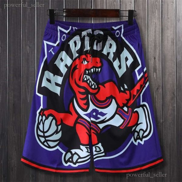 Été pour hommes Shorts amples basket-ball pantalons courts Bulls Raptors entraînement magique Shorts de sport Streetwear Hip Hop homme vêtements 727