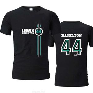 T-shirt manches courtes homme/femme, Streetwear, surdimensionné, à la mode, pour Fans de course de formule 1, Lewis Hamilton F1, No.44, été