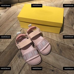Summer Fresh Pink Kids Designer Baby Sandals for Girls, Contrast Design, Cost Price Box Packaging, Children's Size 26-35