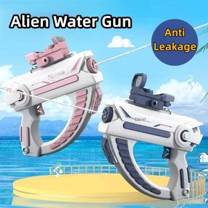 Été entièrement automatique Gun à eau électrique pistolet rechargeable à longue portée à longue portée du jeu de fête de tir Splashing Kids Toy Boy Gift 240420
