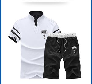 Zomer Gary T-shirts 2 Stuk Set Mannen Casual Suits voor Mannen T-shirt Shorts Set Uitloper Pak Mannen Plus Size 4XL