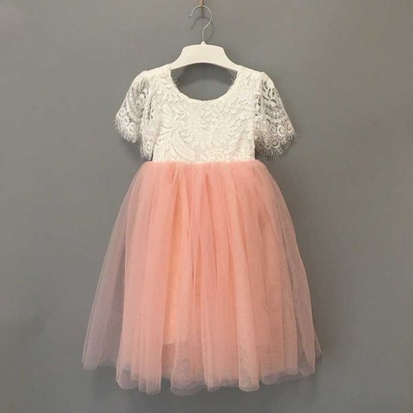 Vestido largo Maxi de encaje de verano para niñas para niños princesa fiesta flores traje de boda bebé vestido blanco para 10-12 años adolescentes 210529