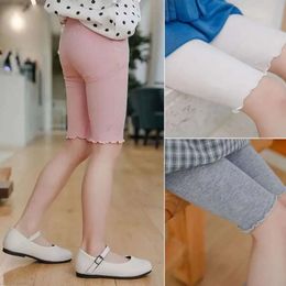 Leggings de filles d'été Modal Cotton Bottoms Gnee Pantalon de longueur moyenne