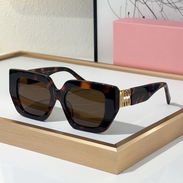 Lunettes d'été pourdies Lunettes de soleil Designer Lunettes de soleil de soleil Tortoise Shell Sunglasses Discuste Luxury Européen et Américain Élégance UV400 Nuances Lunette Soleil