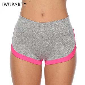 Été gris butin Joggers Shorts femmes vêtements de sport Spandex dames Femme entraînement Fitness course poche court femmes