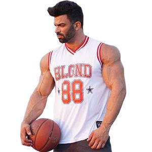 Summer Gym Vêtements Hommes Débardeur Fitness Workout Séchage Rapide Mesh Basketball Gilet Sportswear Tops Bodybuilding Débardeur 220420