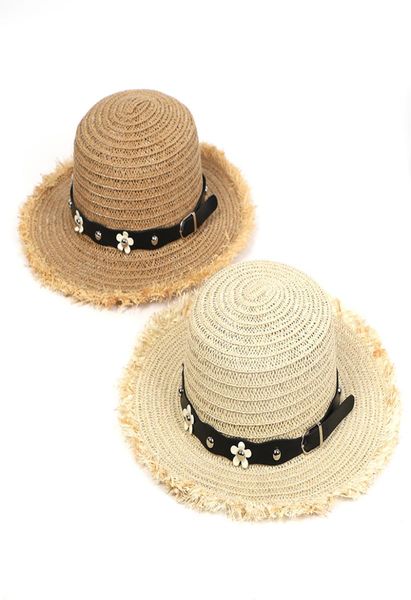 Sombrero de verano para mujer, sombrero de paja para el sol, informal, ajustable, plano, de cuero PU, Floret, sombrero de paja transpirable, sombreros de mujer para verano 20208774137