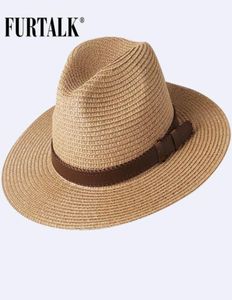 Sombrero de verano para mujeres Men Panamá Straw Beach Hats Fedora UV Sun Protection Capchapeau Femme T2007156640353